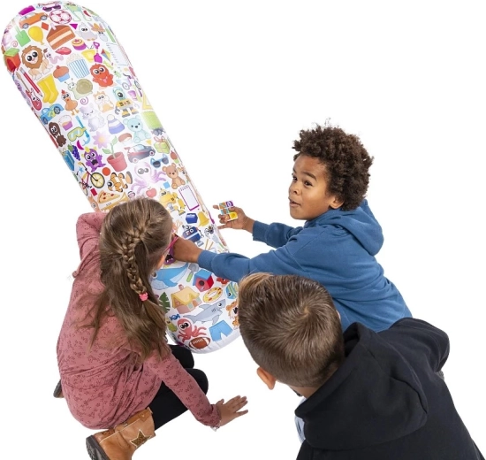 Velký nafukovací míč plný obrázků