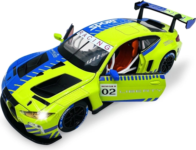 JAMARA BMW M4 GT3 kovový model v měřítku 1:24 zelený