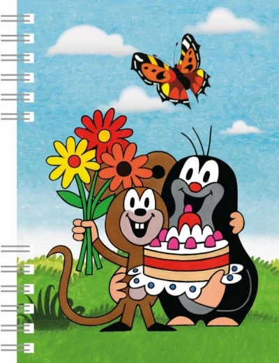 Zápisník A6 s kroužkovou vazbou - Krtek