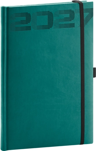 Notique týdenní diář Aprint Top 2027 petrolejový 15 × 21 cm