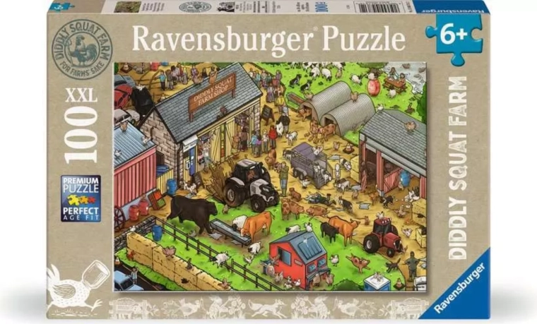 Ravensburger puzzle Diddly Squat Farm Shop XXL 100 dílků