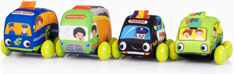 Měkká autíčka s bezpečným provedením