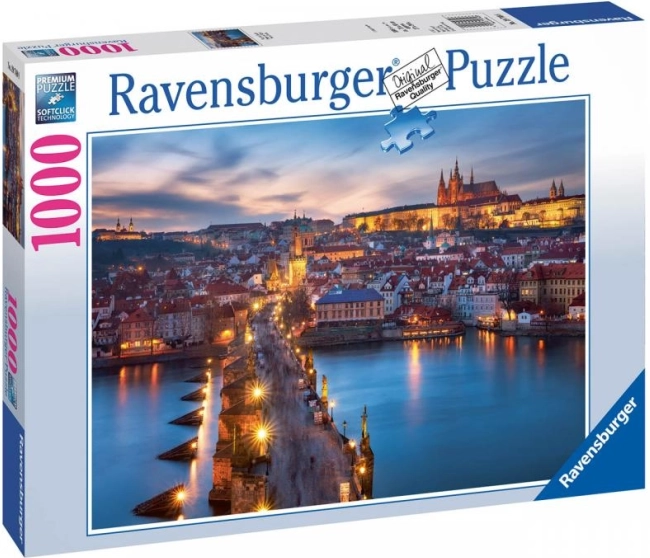 Puzzle Pohled na Prahu v Noci 1000 dílků