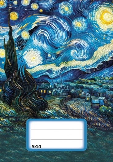 Linkovaný sešit A5 Hvězdná noc - 40 listů