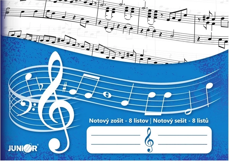 Notový zošit junior 8 listů