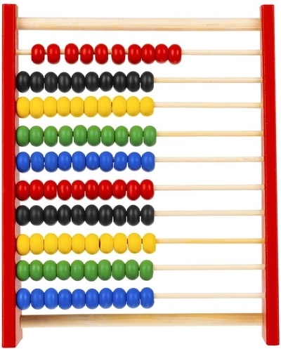 10 řad a 100 korálků pro snadné počítání