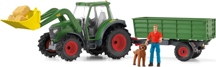 Schleich traktor s přívěsem