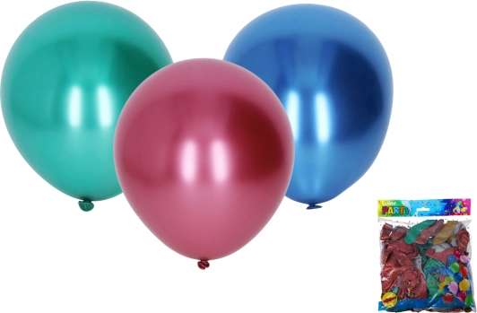 Nafukovací chromový balónek 25 cm