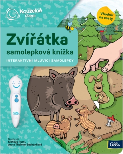 ALBI Kouzelné čtení samolepková knížka: Zvířátka