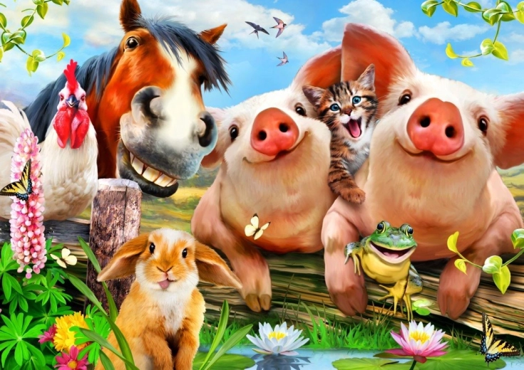 Puzzle Roztomilá domácí zvířata 500 dílků BLUEBIRD