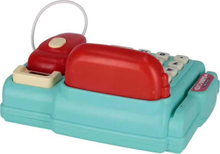 Košík s potravinami a peníze v balení