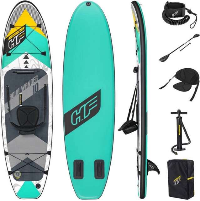 Bestway Hydro-Force Aqua Wander TravelTech nafukovací paddleboard SUP 305 × 84 × 12 cm s pádlem