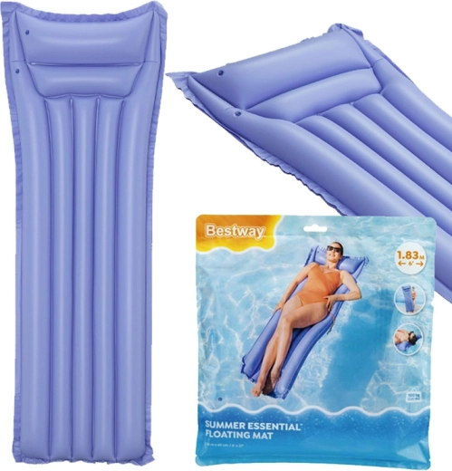 Bestway nafukovací plážová matrace pro jednu osobu, fialová 183 × 69 cm