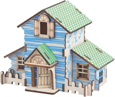 Woodcraft dřevěné 3D puzzle lesní chata