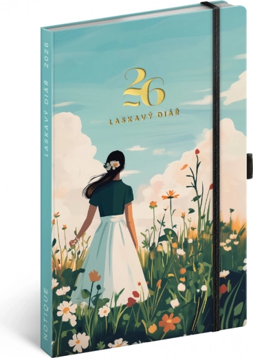 Týdenní diář Laskavý 2026, 13 x 21 cm