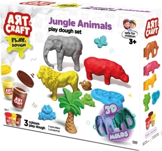 Art Craft sada na modelování africká zvířátka 168 g