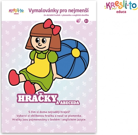 Omalovánky pro nejmenší – hračky a abeceda