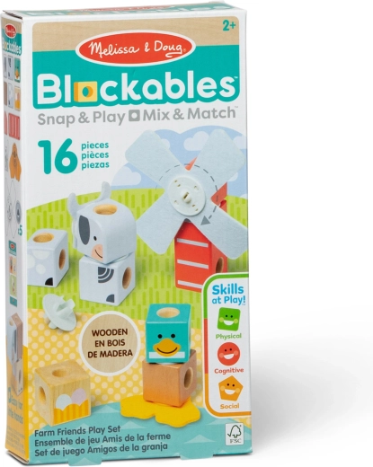 Tvoření bez hranic s 16 dřevěnými dílky