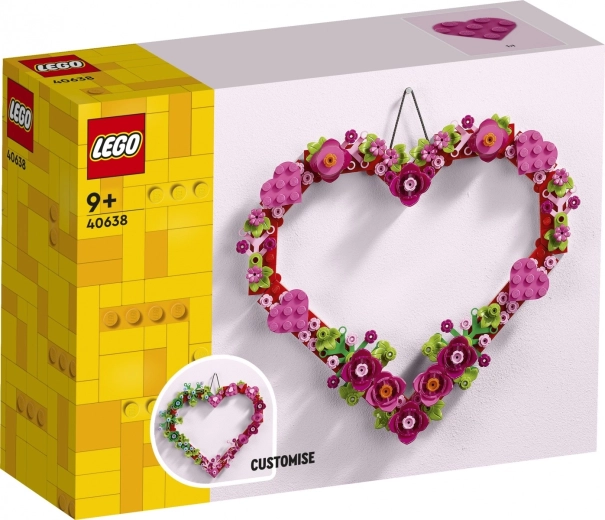 LEGO ozdoba ve tvaru srdce