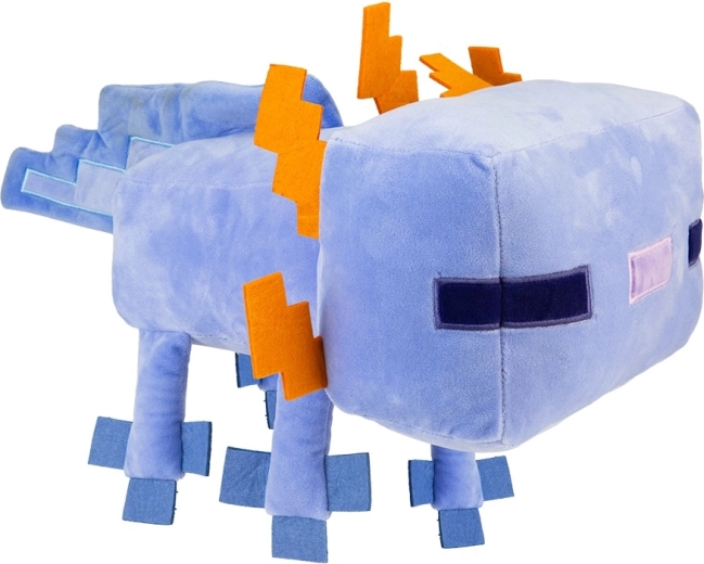 Minecraft plyšový axolotl modrý 44 cm