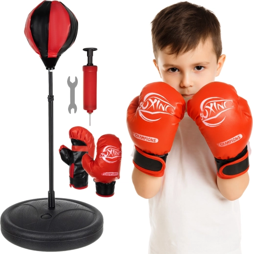 Dětský boxovací pytel s rukavicemi