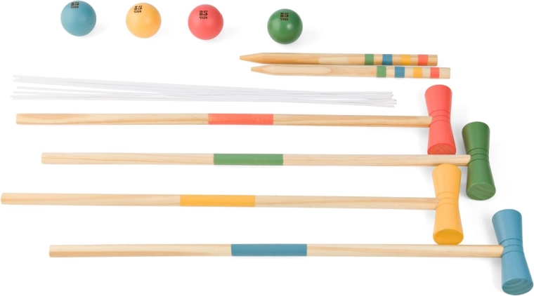 Dřevěný kroket pro děti a rodinu