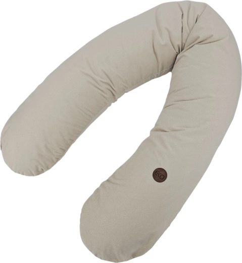 EKO kojicí polštář bavlněný velvet světle béžový 180 cm – Light Beige