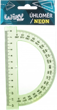 Velký neonový úhloměr 12 cm