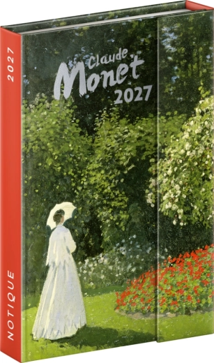 Notique magnetický týdenní diář Claude Monet 2027, 11 × 16 cm