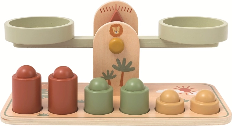 2Kids Toys dřevěná misková váha se závažími