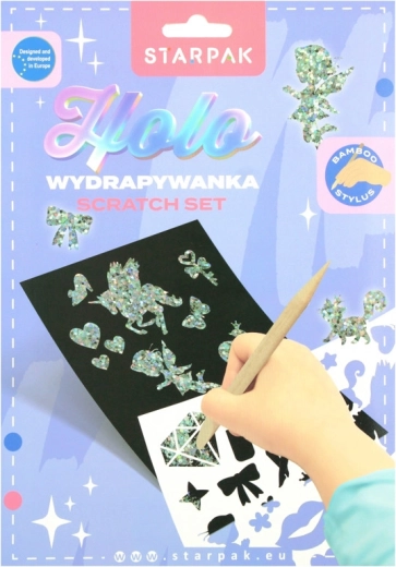 Holografická vyškrabovací sada - 1 kus