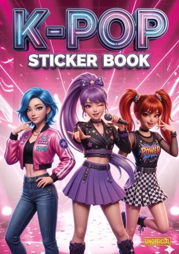 Sada opakovaně použitelných samolepek K-Pop