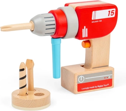 Dřevěná vrtačka BIGJIGS TOYS