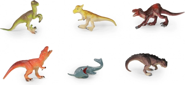 sada dinosauřích figurek 6 ks z tvrdé gumy