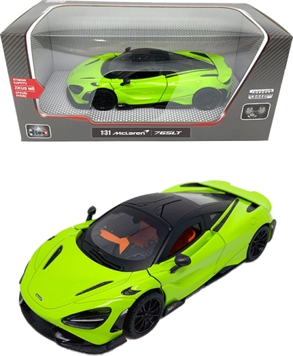 Kovový model auta McLaren 765LT 1:31 se světly a zvuky