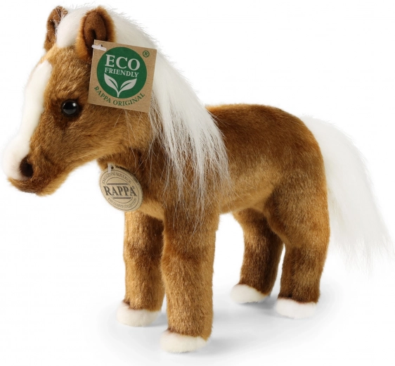 Plyšový kůň ECO Friendly hnědý 23 cm
