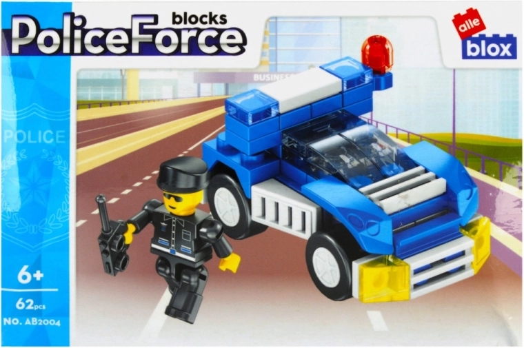 Rychlé policejní auto na kolech