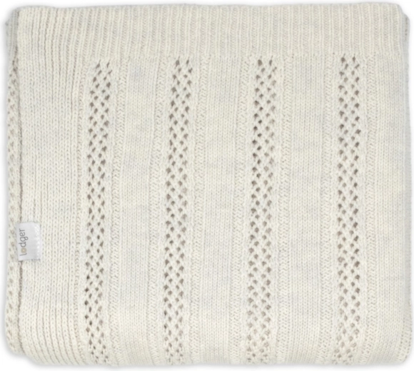 Lodger deka pro novorozence z merino vlny tan birch