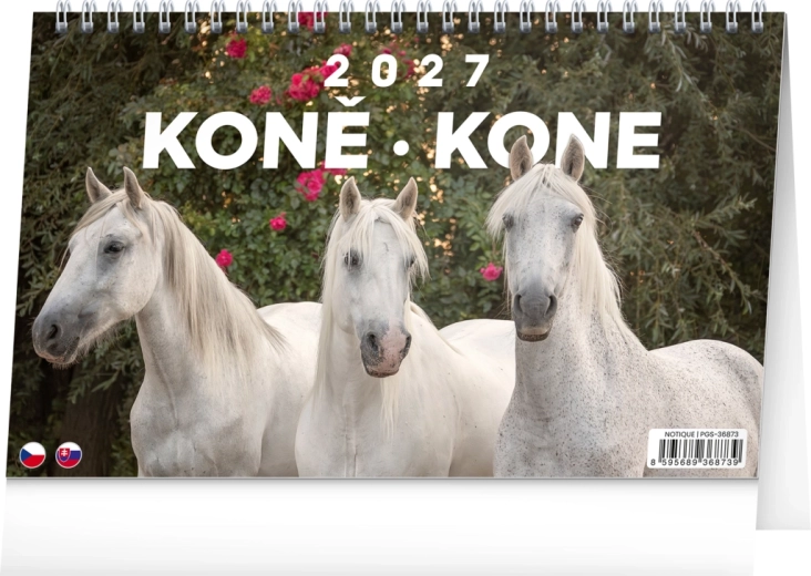 Notique stolní kalendář Koně 2027 (CZ/SK)