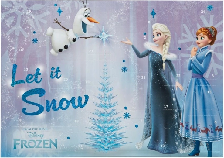 Adventní kalendář frozen s hračkami bez sladkostí