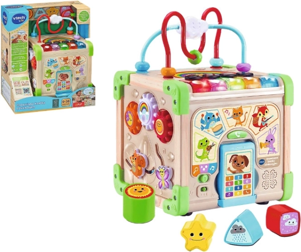 Dřevěná edukační kostka VTech