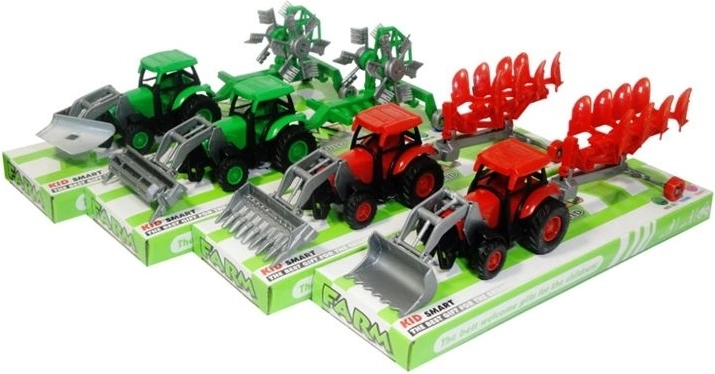 Traktor s přídavným strojem