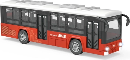 Autobus s efekty červený