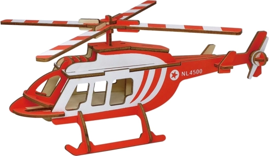 Woodcraft dřevěné 3D puzzle přepravní vrtulník