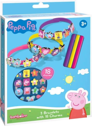 Sada na výrobu náramků s přívěsky Peppa Pig