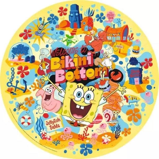 Ravensburger kulaté puzzle SpongeBob v kalhotách 500 dílků
