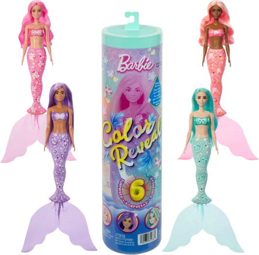 Barbie Color Reveal překvapení – mořská panna s doplňky