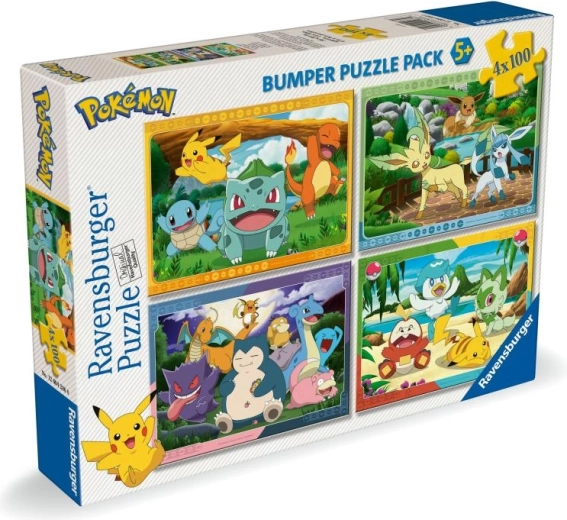 Ravensburger puzzle Pokémon 4×100 dílků