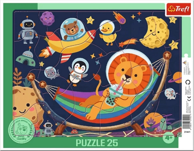 Rámové puzzle Svět přátel 25 dílků