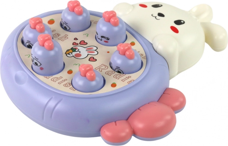 Zábavná hra s králíkem pro rozvoj postřehu